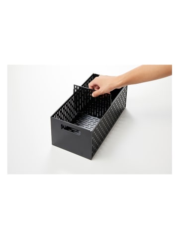 Yamazaki Koszyk "Tower" w kolorze czarnym na warzywa - 32 x 12 x 15 cm