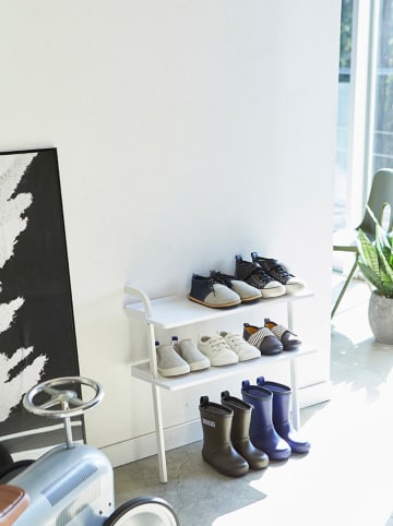 Yamazaki Regał "Frame" w kolorze białym na buty dziecięce - 50 x 48 x 22 cm