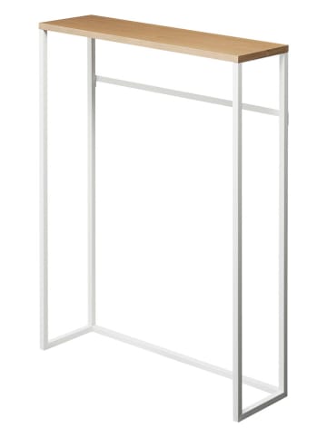 Yamazaki Konsolentisch ''Tower'' in Weiß/ Hellbraun - (B)60 x (H)80,5 x (T)18,5 cm