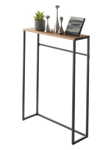 Yamazaki Stolik "Tower" w kolorze czarno-jasnobrązowym - 60 x 80,5 x 18,5 cm