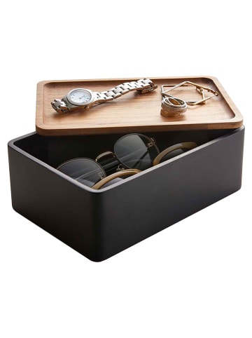 Yamazaki Pudełko w kolorze czarnym - 18,5 x 7 x 12,5 cm