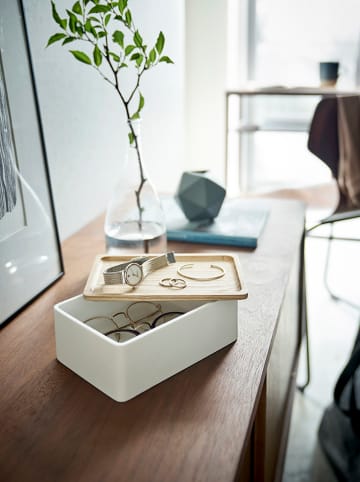 Yamazaki Pudełko w kolorze białym - 18,5 x 7 x 12,5 cm