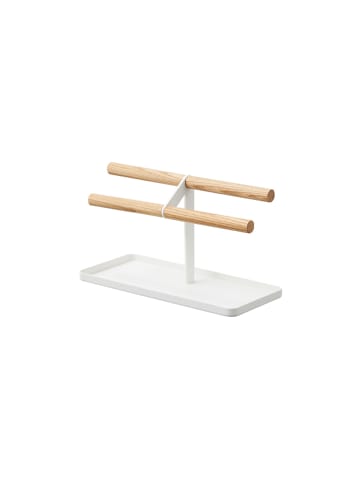 Yamazaki Stojak "Tosca" w kolorze białym na biżuterię - 24 x 13,5 x 10 cm