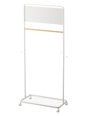 Yamazaki Kleiderständer "Tower" in Weiß - (B)68,5 x (H)140 x (T)33 cm