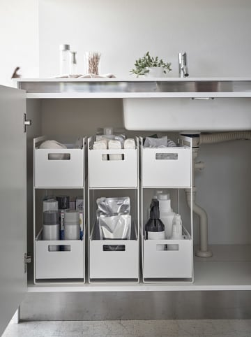 Yamazaki 3-częściowy zestaw "Tower" w kolorze białym - 16 x 46 x 32,5 cm