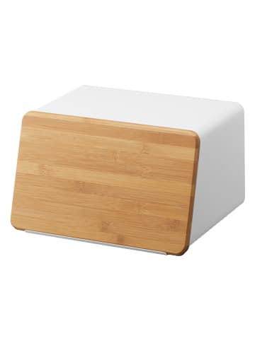 Yamazaki Brotkasten ''Tower'' in Weiß/ Hellbraun - (B)28 x (H)18,5 x (T)24,5 cm
