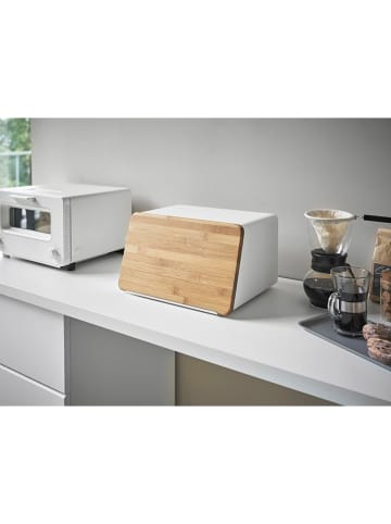 Yamazaki Brotkasten ''Tower'' in Weiß/ Hellbraun - (B)28 x (H)18,5 x (T)24,5 cm