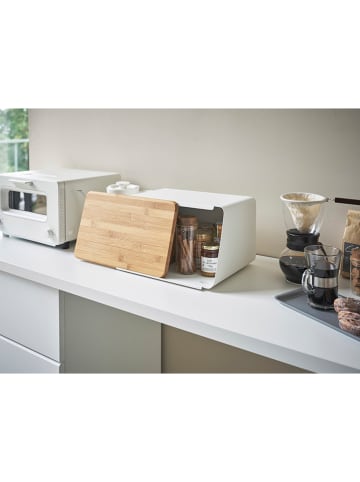 Yamazaki Brotkasten ''Tower'' in Weiß/ Hellbraun - (B)28 x (H)18,5 x (T)24,5 cm