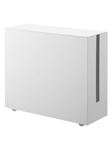 Yamazaki Kabelbox "Tower" in Weiß - (B)15 x (H)34,5 x (T)40 cm