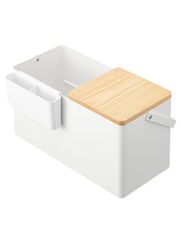 Yamazaki Organizer "Tower" w kolorze białym do kosmetyków - 30 x 14,7 x 14 cm