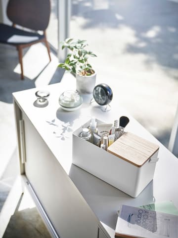 Yamazaki Organizer "Tower" w kolorze białym do kosmetyków - 30 x 14,7 x 14 cm