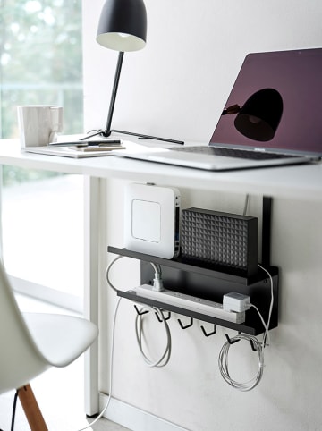 Yamazaki Kabel- & Route-Organizer ''Smart'' in Schwarz - (B)40 x (H)43 x (T)11,5 cm