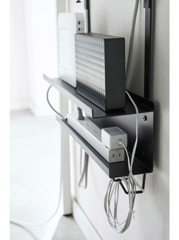 Yamazaki Kabel- & Route-Organizer ''Smart'' in Schwarz - (B)40 x (H)43 x (T)11,5 cm
