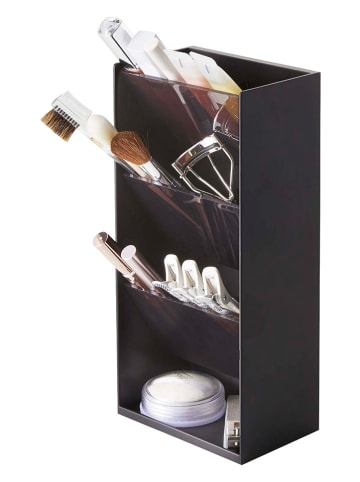 Yamazaki Organizer ''Tower'' w kolorze czarnym do kosmetyków - 12 x 25 x 7,7 cm
