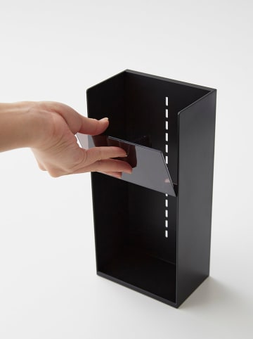 Yamazaki Makeup-Organizer ''Tower''' in Schwarz - (B)12 x (H)25 x (T)7,7