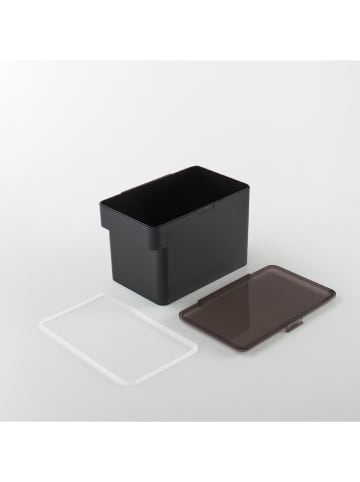 Yamazaki Pojemnik w kolorze czarnym na karmę dla zwierząt - 30 x 19,2 x 27 cm