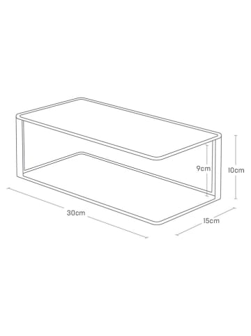 Yamazaki Geschirrständer ''Tower'' in Schwarz - (B)30 x (H)10 x (T)15 cm