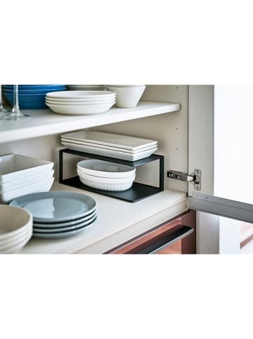 Yamazaki Stojak ''Tower'' w kolorze czarnym na naczynia - 30 x 10 x 15 cm