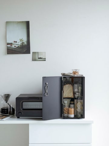 Yamazaki Brotkasten ''Tower'' in Schwarz - (B)22 x (H)41 x (T)32 cm
