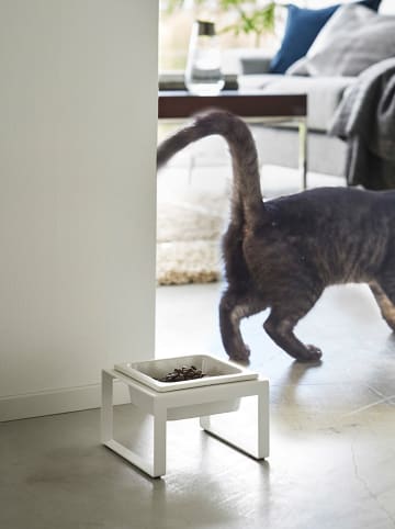 Yamazaki Futternapf ''Tower'' in Weiß - (B)15 x (H)10 x (T)15,5 cm