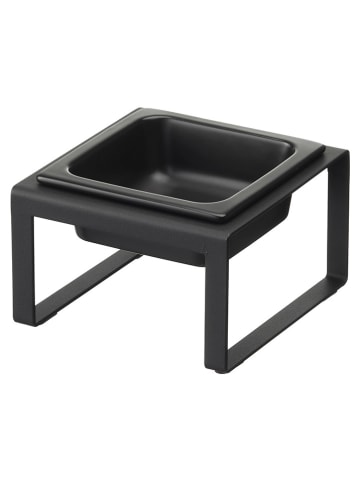 Yamazaki Miska "Tower" w kolorze czarnym ze stojakiem - 15 x 10 x 15,5 cm