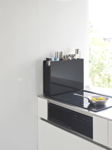 Yamazaki Gewürzregal ''Tower'' in Schwarz - (B)50 x (H)36,7 x (T)12,5 cm