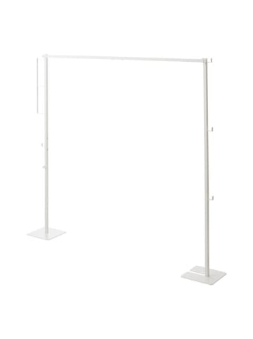 Yamazaki Klappbarer Wäscheständer "Tower" in Weiß - (B)175 x (H)160 x (T)25 cm