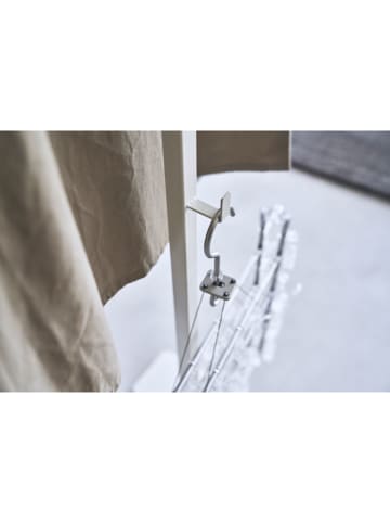 Yamazaki Składana suszarka "Tower" w kolorze białym na pranie - 175 x 160 x 25 cm