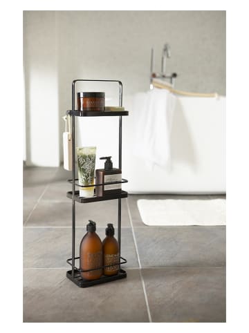 Yamazaki Ablageregal "Tower" in Schwarz - (B)18 x (H)67 x (T)12 cm