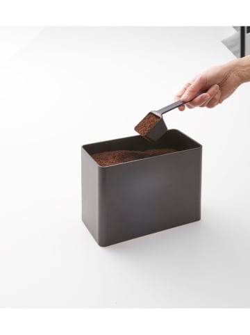 Yamazaki Kaffeebehälter "Tower" in Schwarz - (B)18,4 x (H)15,4 x (T)9,2 cm