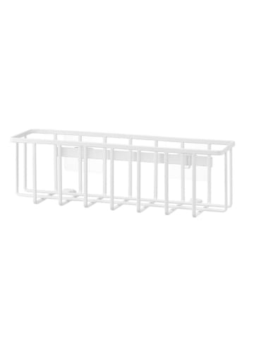 Yamazaki Koszyk "Tower" w kolorze białym do przechowywania - 30,5 x 10 x 8,5 cm