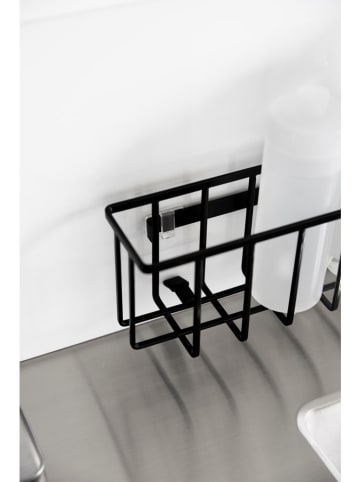 Yamazaki Koszyk "Tower" w kolorze czarnym do przechowywania - 30,5 x 10 x 8,5 cm