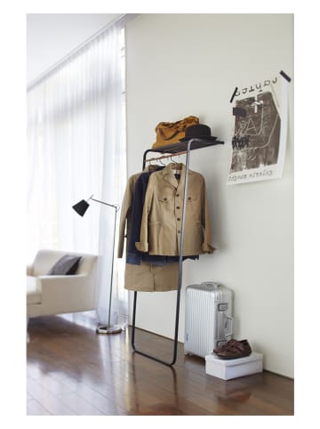 Yamazaki Kleiderständer "Tower" in Schwarz - (B)60 x (H)160 x (T)46 cm