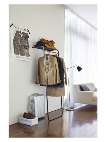 Yamazaki Kleiderständer "Tower" in Schwarz - (B)60 x (H)160 x (T)46 cm