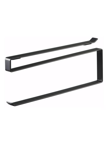 Yamazaki Küchenrollenhalter "Tower" in Schwarz - (B)26 x (H)9,5 cm