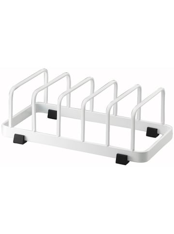 Yamazaki Abtropfgestell "Tower" in Weiß - (B)22 x (H)7 x (T)11 cm