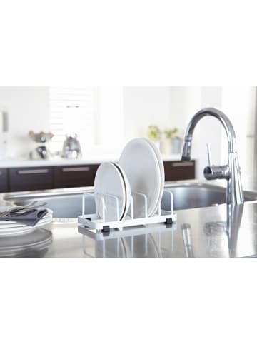 Yamazaki Abtropfgestell "Tower" in Weiß - (B)22 x (H)7 x (T)11 cm