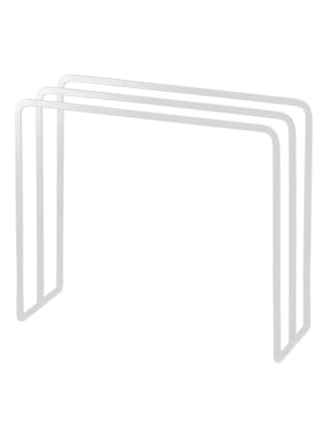 Yamazaki Stojak "Tower" w kolorze białym na ręczniki kuchenne - 30 x 25 x 10 cm