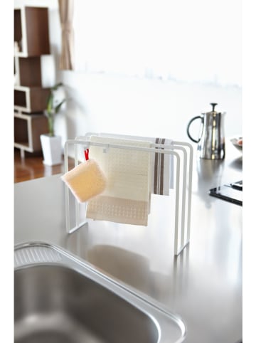 Yamazaki Küchentuch-Gestell "Tower" in Weiß - (B)30 x (H)25 x (T)10 cm