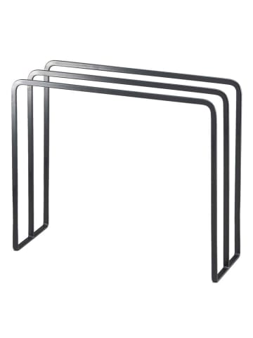 Yamazaki Stojak "Tower" w kolorze czarnym na ręczniki kuchenne - 30 x 25 x 10 cm