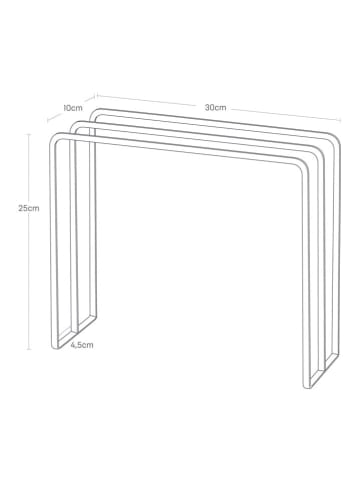 Yamazaki Stojak "Tower" w kolorze czarnym na ręczniki kuchenne - 30 x 25 x 10 cm