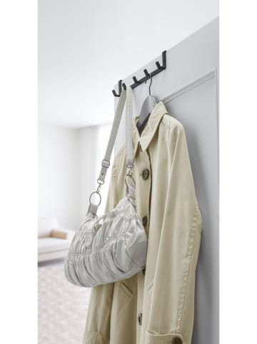 Yamazaki Listwa "Smart" w kolorze czarnym z haczykami na drzwi - 30 x 6 x 7 cm