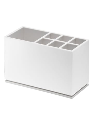 Yamazaki Pojemnik "Mist" w kolorze białym na szczoteczki do zębów - 11 x 7 x 5 cm