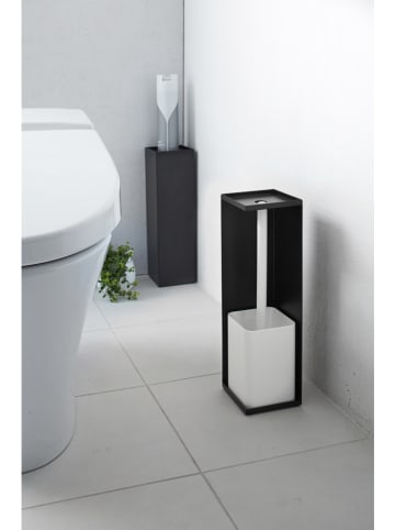 Yamazaki Toilettenpapierhalter "Tower" in Schwarz - (B)11,5 x (H)38,5 x (T)11,5 cm