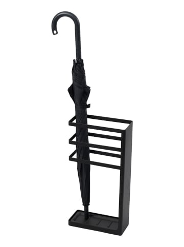 Yamazaki Schirmständer ''Layer'' in Schwarz - (B)23 x (H)45 x (T)10,5 cm