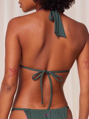 Triumph Omkeerbare bikinitop groen/fuchsia