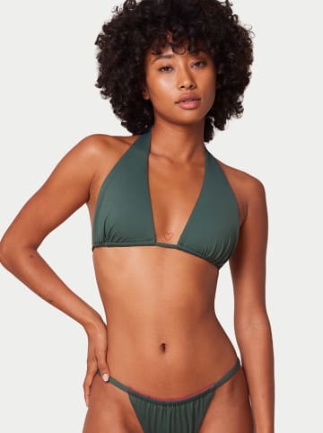 Triumph Dwustronny biustonosz bikini w kolorze zielono-różowym