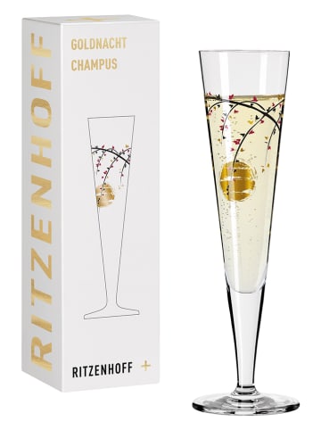 RITZENHOFF Kieliszek w kolorze złotym do szampana - 205 ml