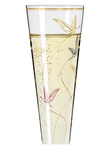 RITZENHOFF Kieliszek "Goldnacht" w kolorze złotym do szampana - 205 ml