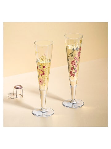 RITZENHOFF Kieliszek "Goldnacht Champus" ze wzorem do szampana - 205 ml